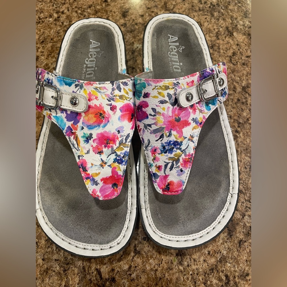 Alegria Floral Sandals 38